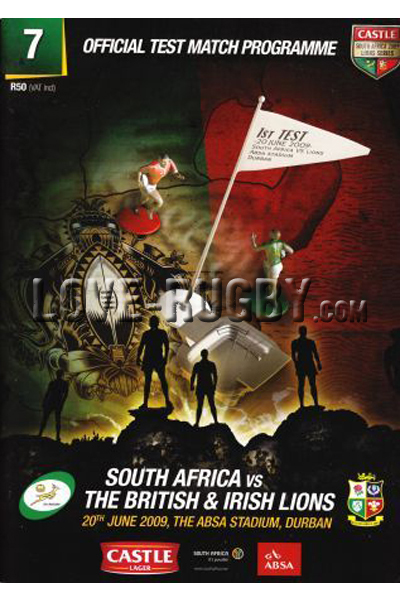 2009 South Africa v British and Irish Lions  Rugby Programme